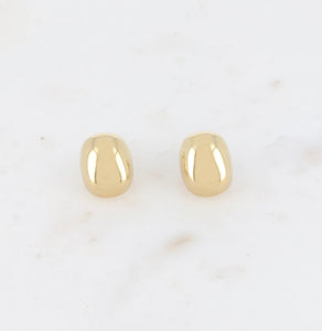 Gold Nugget Stud Earrings