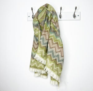 Khaki & Taupe Chevron Scarf