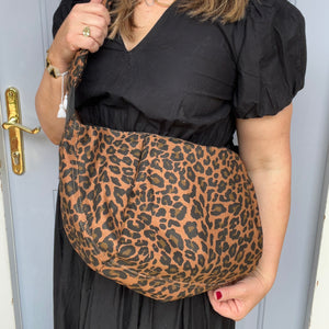 Leopard Print XL Crossbody Bum Bag