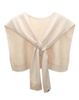 Beige Faux Jumper Scarf