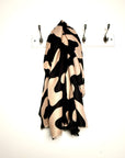 Black & Camel Animal Print Midweight Scarf