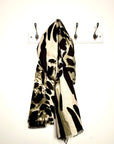 Khaki Mix Animal Print Midweight Scarf