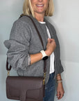 Preorder for dispatch w/c 19/10 - Dark Brown Crossbody/ Shoulder Bag