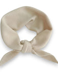 Light Beige Knitted Triangle Scarf/ Necktie