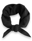 Black Knitted Triangle Scarf/ Necktie