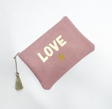 Charger l&#39;image dans la galerie, Rose Pink LOVE Make Up Bag
