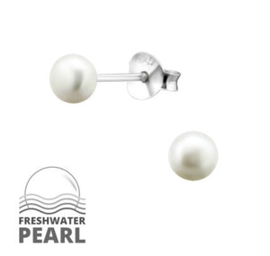 Freshwater Pearl 4mm Stud Earrings