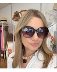 Green Butterfly Framed Sunglasses
