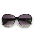 green butterfly shaped sunglasses