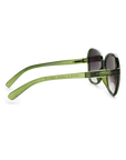 green butterfly shaped sunglasses