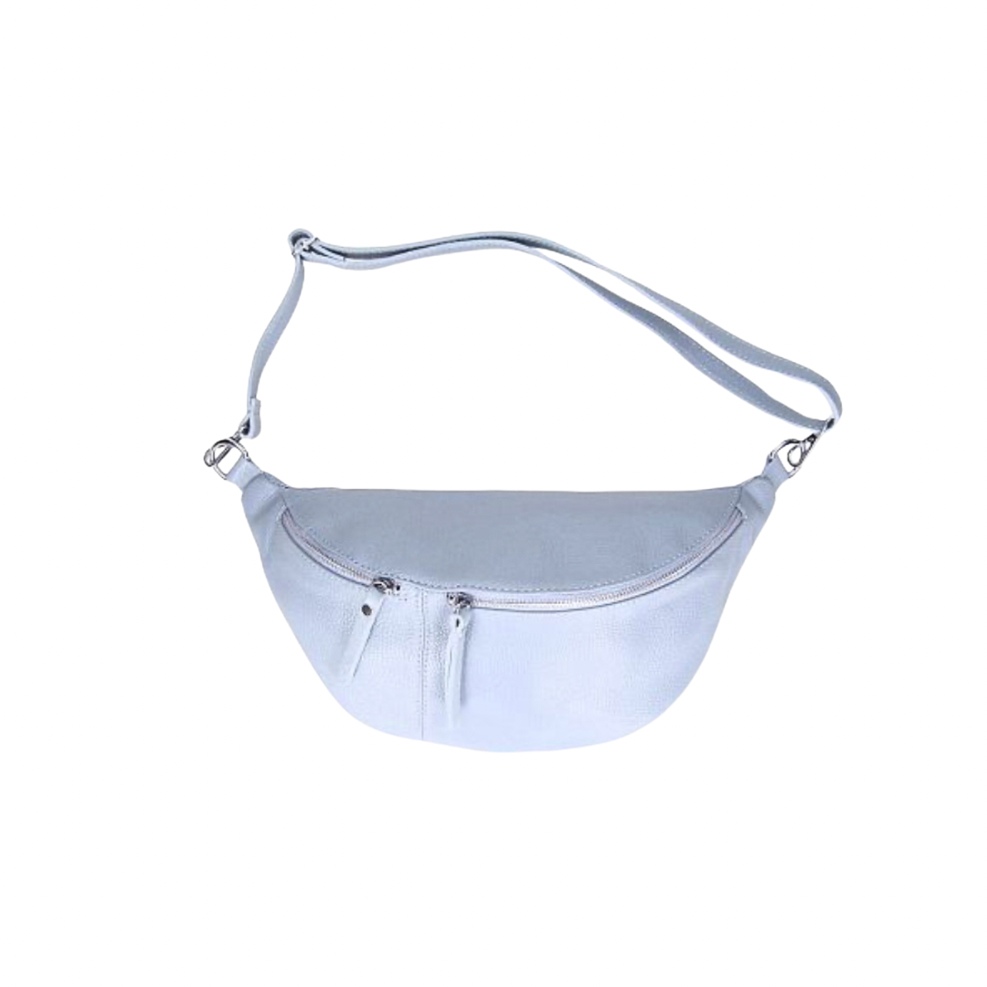 Pale Blue Crossbody Bum Bag Amelia Rose Accessories