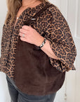 Dark Brown Suede Slouchy Shoulder Bag