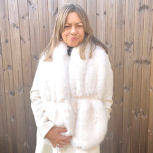 Load image into Gallery viewer, Winter White Faux Fur Wrap
