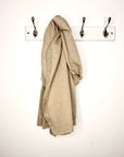 Taupe & Gold Edged Knitted Blanket Scarf