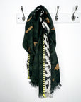 Khaki Camo & Animal Print Luxury Scarf