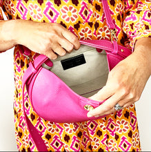 Load image into Gallery viewer, Bright Pink Shoulder/ Crossbody Bag
