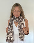 Dark Brown & Taupe Mix Amelia Scarf