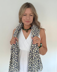 Navy & Green Mix Amelia Scarf