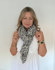 Navy & Green Mix Amelia Scarf