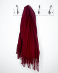 Burgundy Plain Blanket Scarf