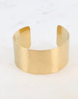 Brushed Gold Cuff Bangle