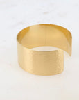 Brushed Gold Cuff Bangle