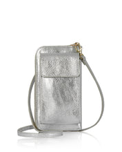 Load image into Gallery viewer, Silver Wallet Crossbody Phone Bag
