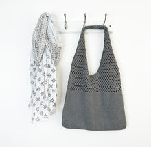 Load image into Gallery viewer, Grey Knitted Tote Bag
