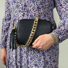 Load image into Gallery viewer, Navy Crossbody Bag with Tassel
