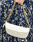Large White Crossbody / Waist Bag