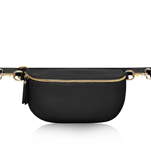 Large Black Crossbody/ Waist Bag