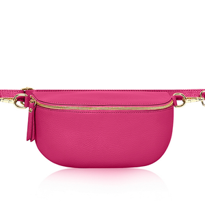 Large Bright Pink Crossbody/ Waist Bag