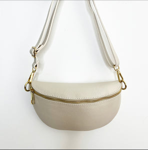 Cream Crossbody/ Waist Bag