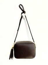 Load image into Gallery viewer, Dark Brown Crossbody Bag with Tassel
