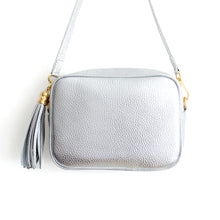 Load image into Gallery viewer, Silver Crossbody Bag with Tassel
