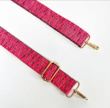 Load image into Gallery viewer, Vivid Pink Chevron Strap - Gold Hardware

